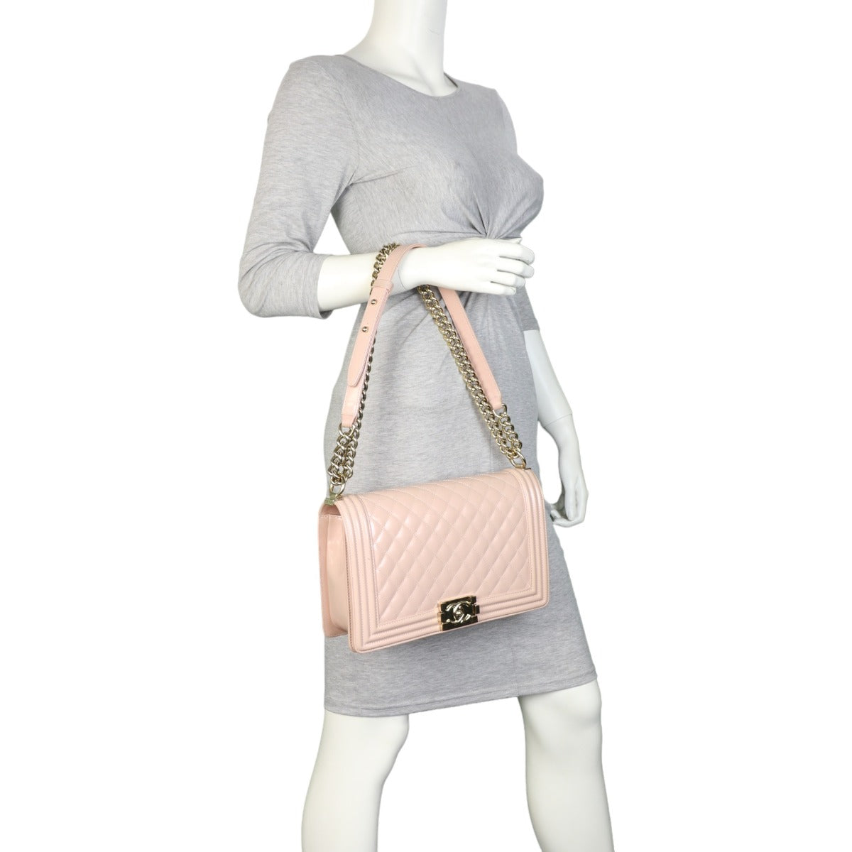 Chanel Boy New Medium Patent
