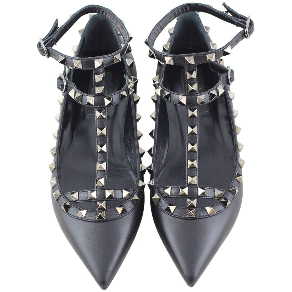 Valentino Rockstud Ballerina Flats