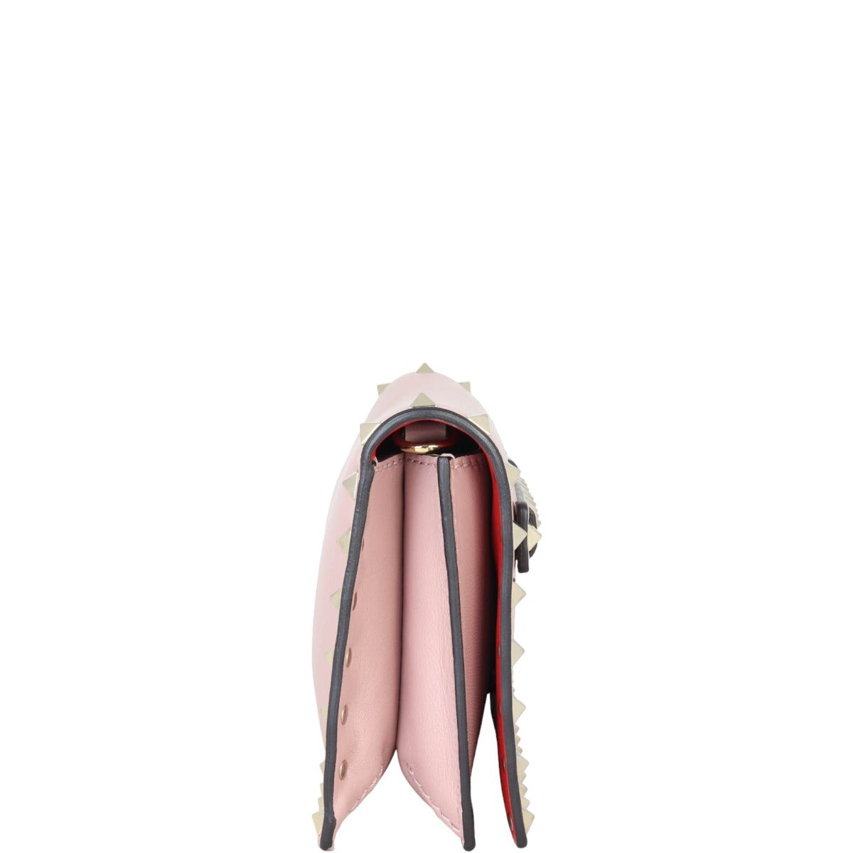 Valentino Rockstud Wristlet Flap Clutch