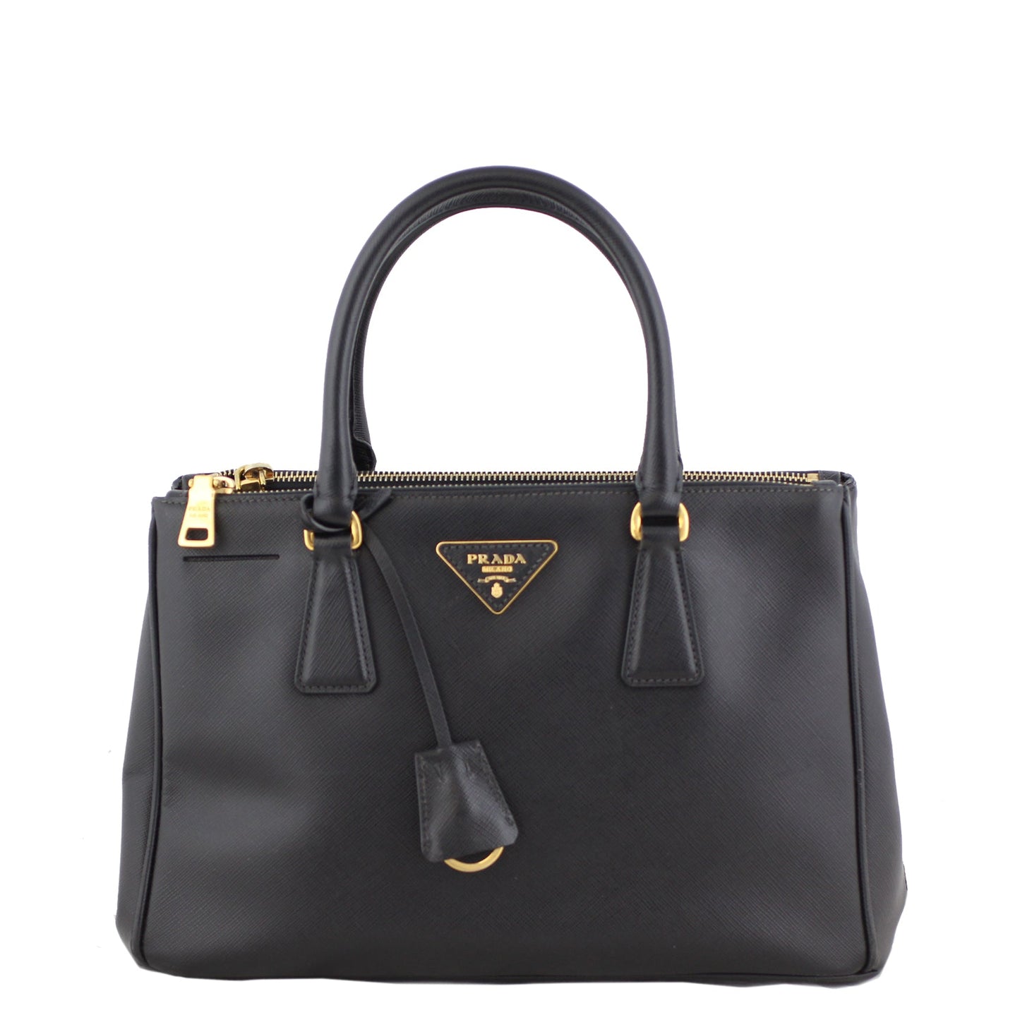 Prada Saffiano Lux Galleria Double Zip Tote Small