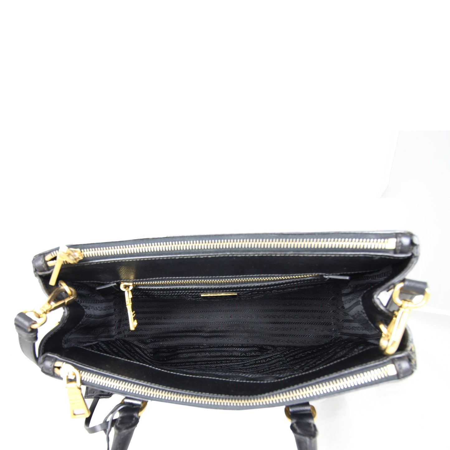 Prada Saffiano Lux Galleria Double Zip Tote Small