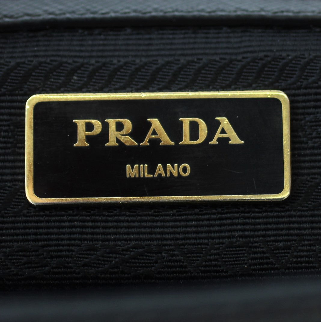 Prada Saffiano Lux Galleria Double Zip Tote Small