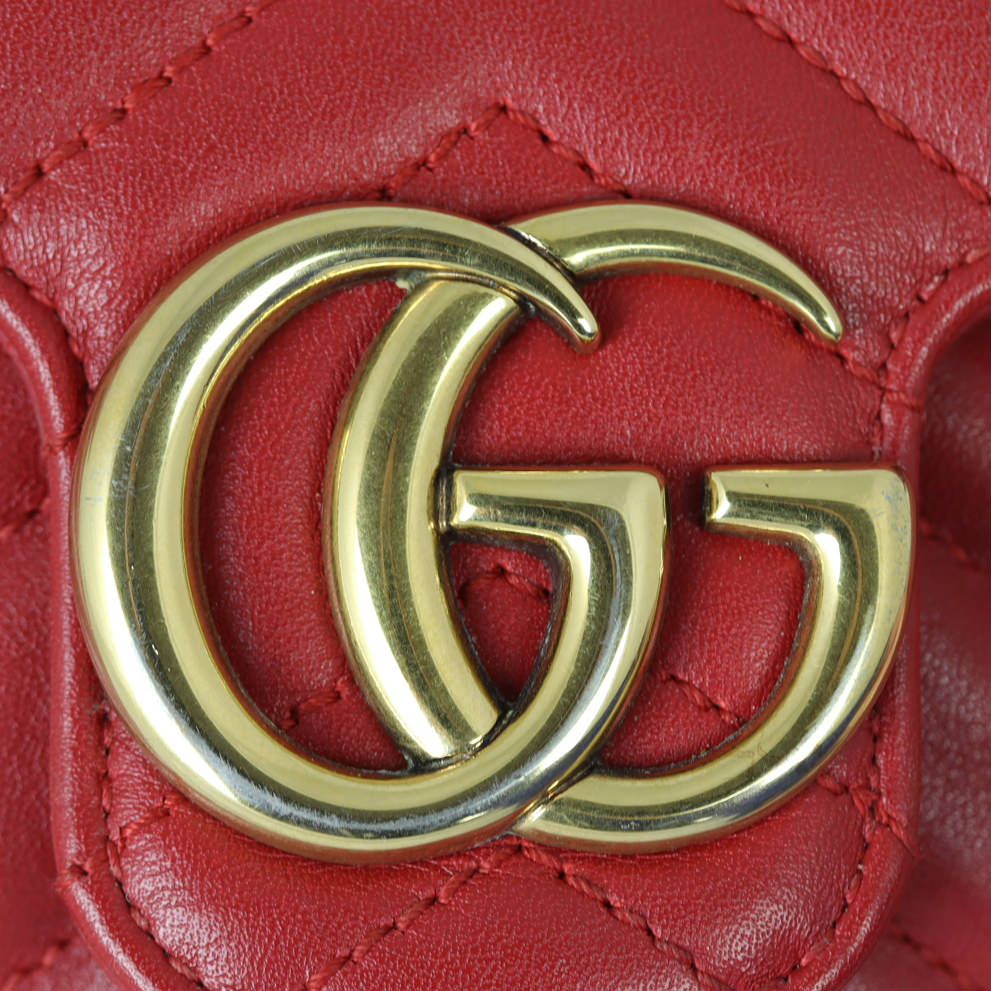 Gucci GG Marmont Matelasse Super Mini Shoulder Bag