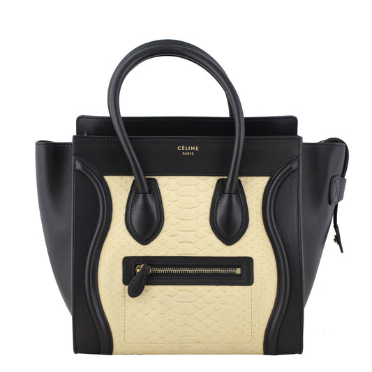Celine Micro Luggage Tote Python