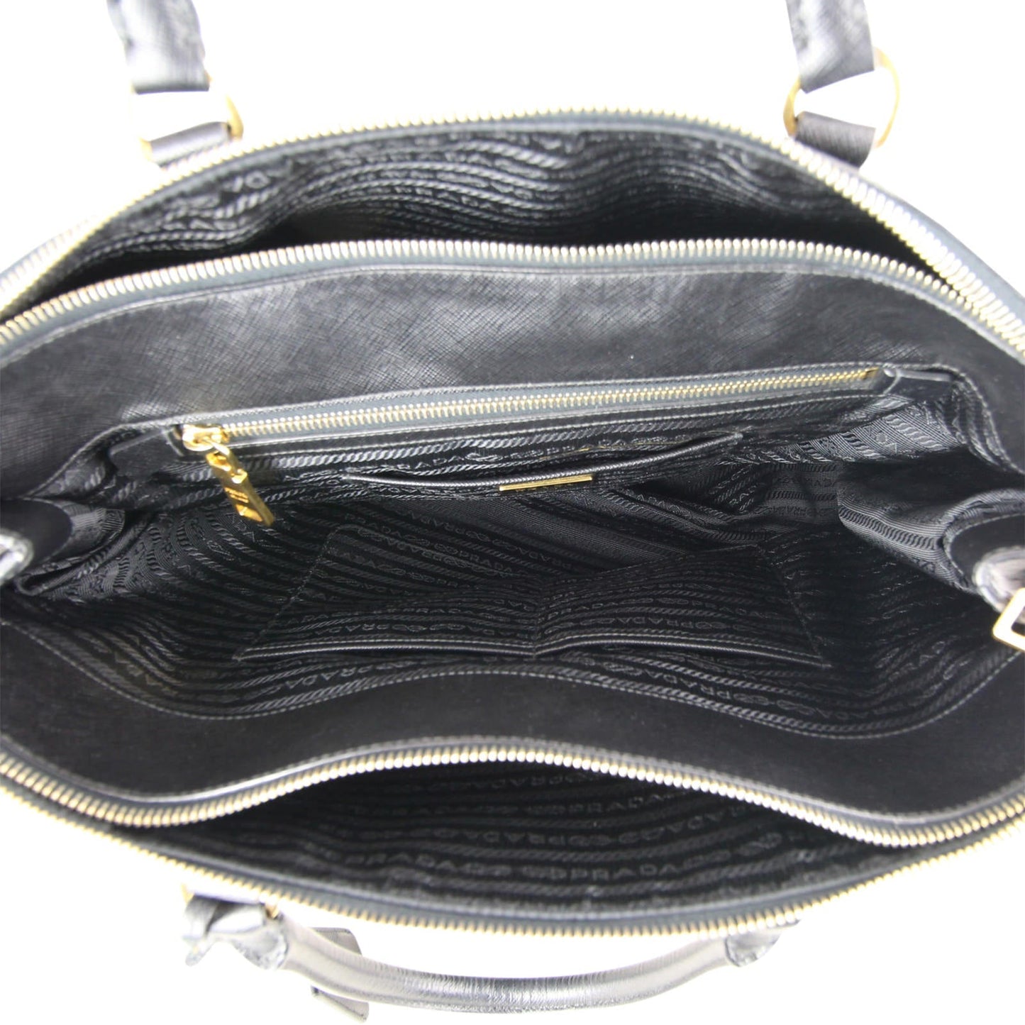 Prada Saffiano Lux Double-zip Tote Large