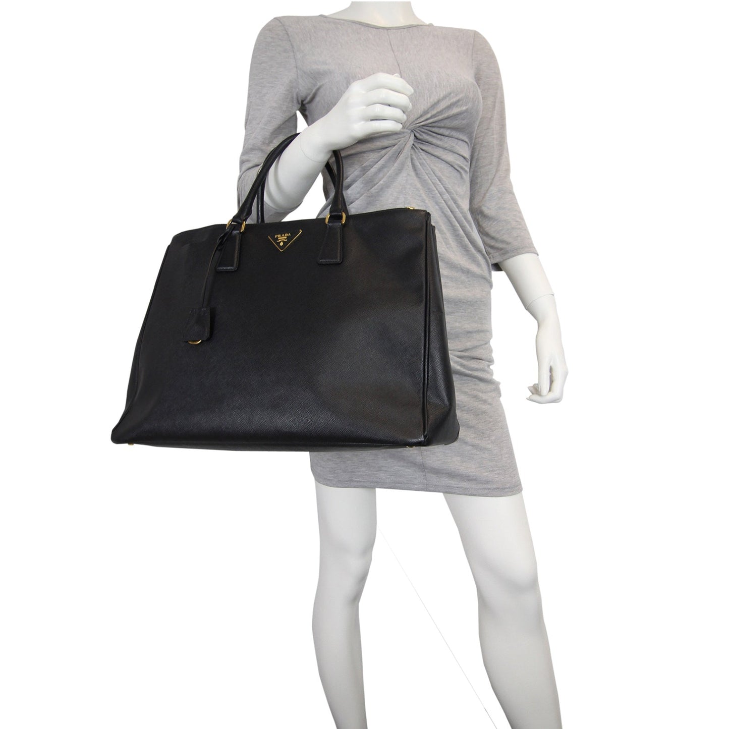 Prada Saffiano Lux Double-zip Tote Large