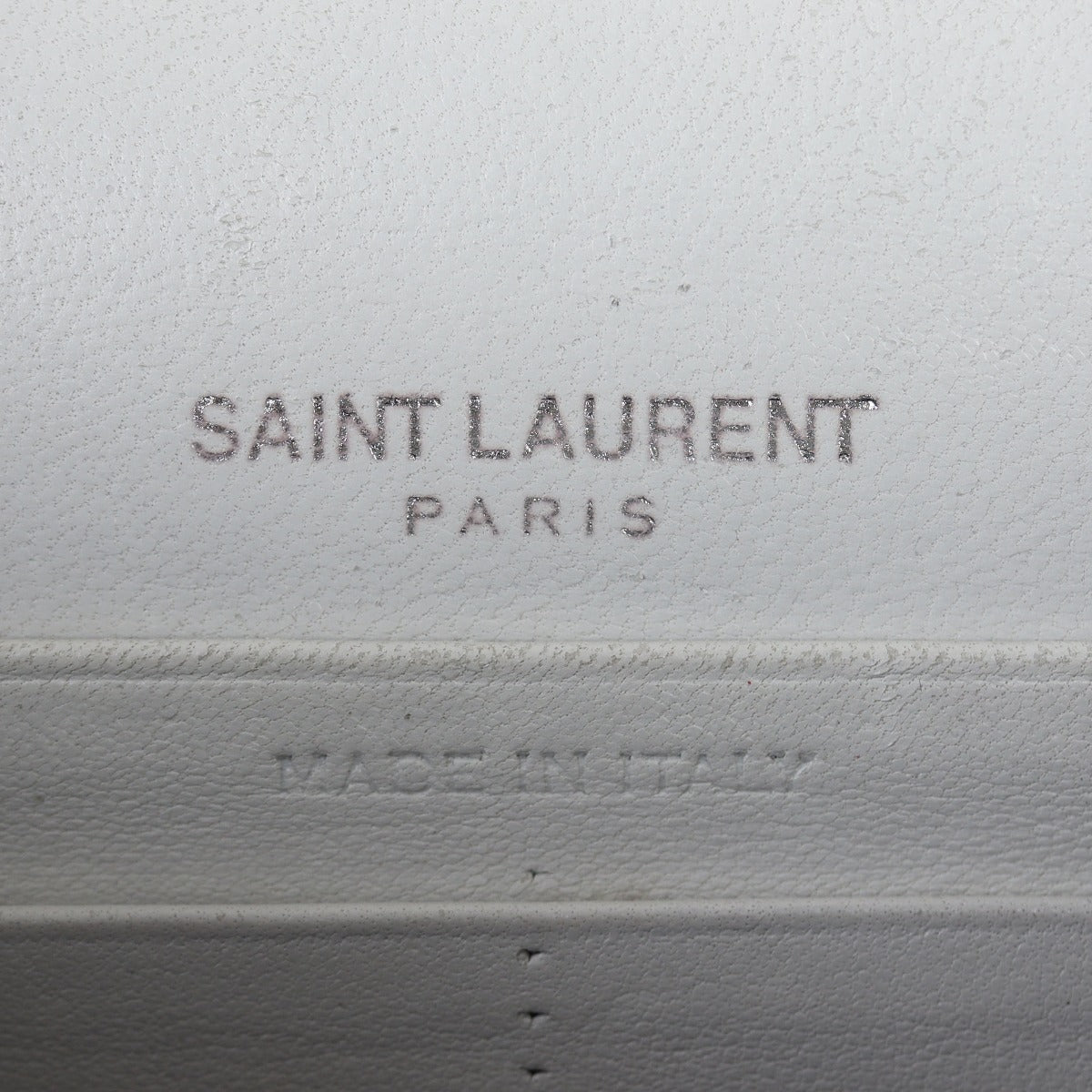 Saint Laurent Kate Tassel Chain Wallet Croc-Embossed