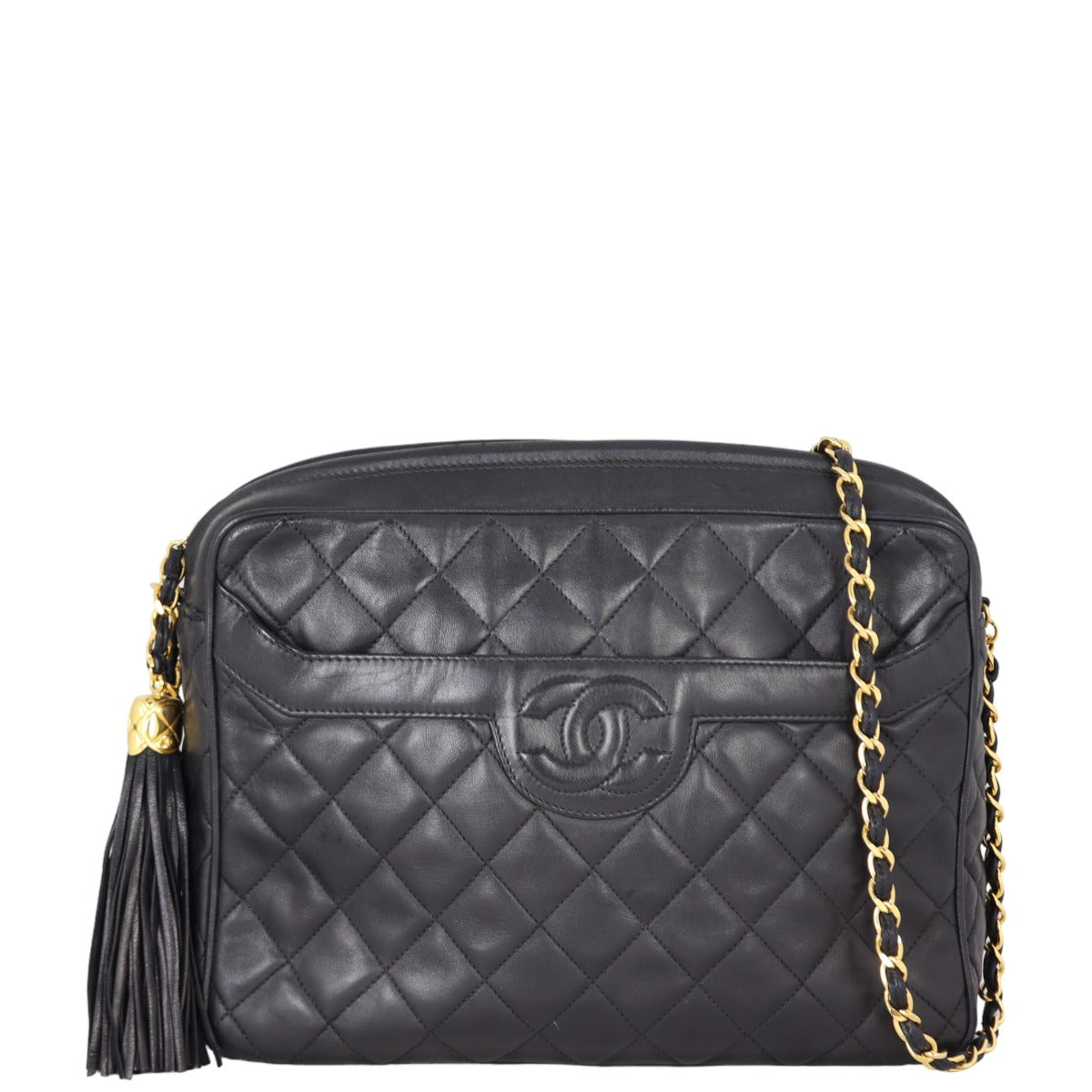 Chanel   Camera Tassel Bag Medium | Lambskin