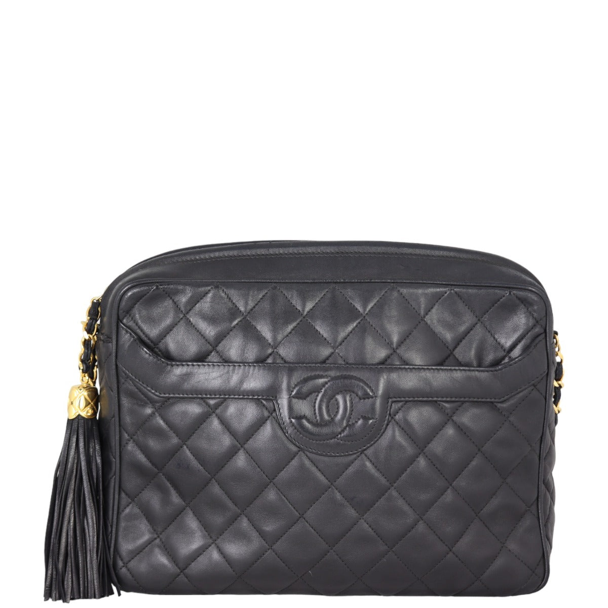 Chanel   Camera Tassel Bag Medium | Lambskin