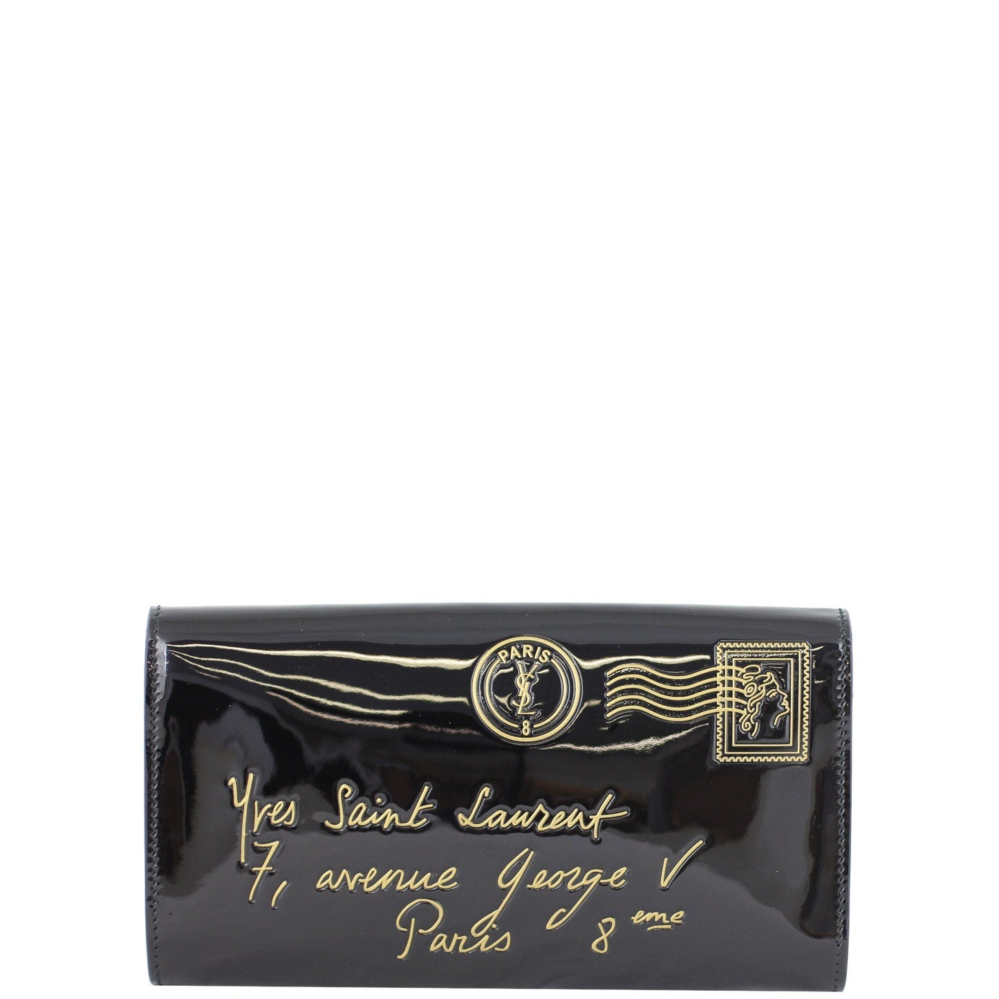 Saint Laurent Y-Mail Envelope Clutch