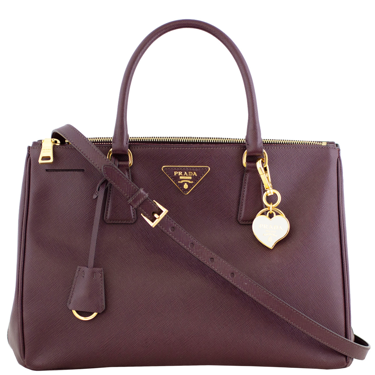 Prada Saffiano Lux Galleria Double Zip Tote Medium