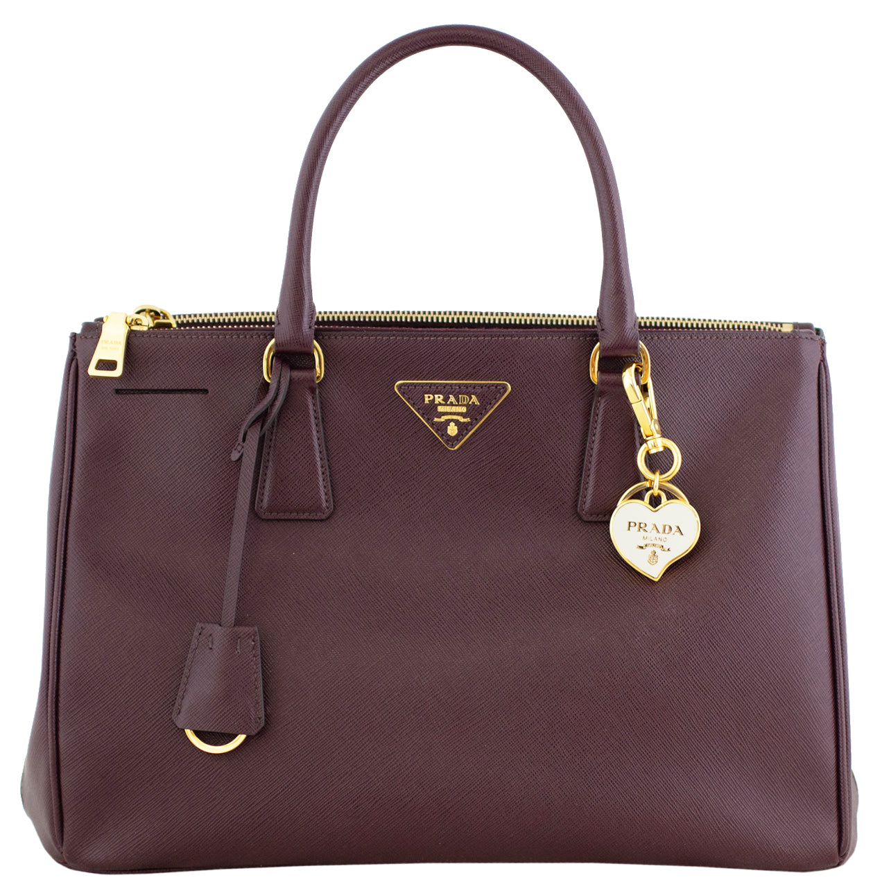 Prada Saffiano Lux Galleria Double Zip Tote Medium