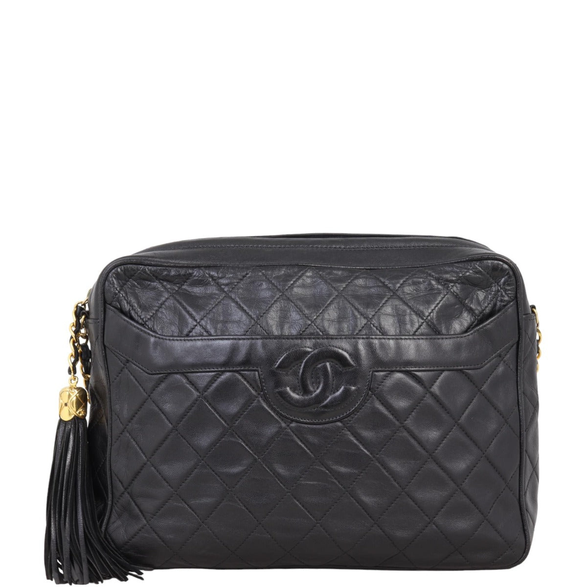 Chanel   Camera Tassel Bag Medium | Black