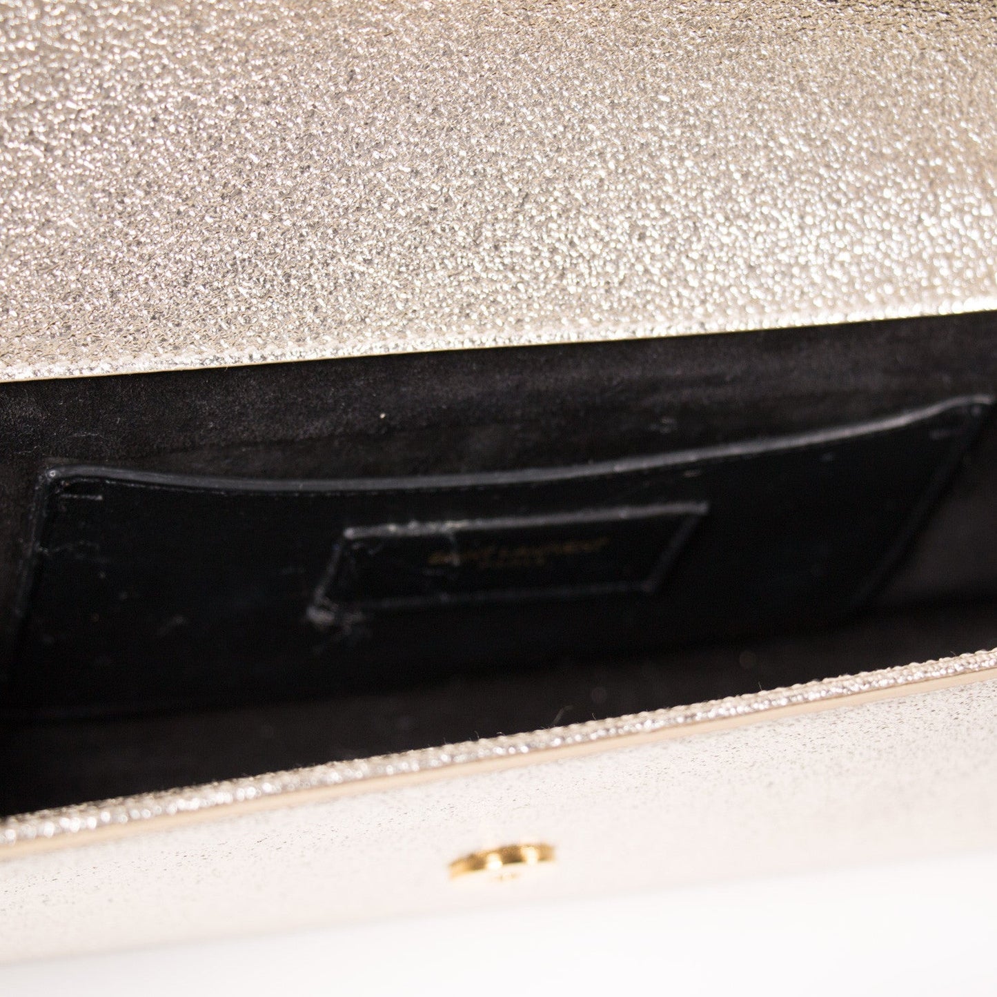 Saint Laurent Monogram Metallic Clutch