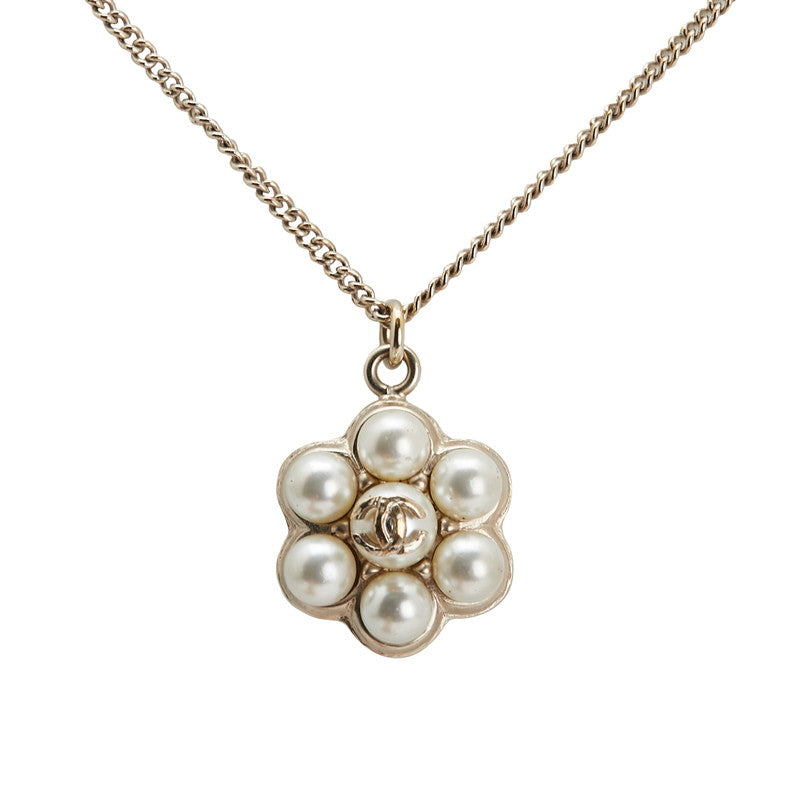 Chanel Coco Mark Pearl Necklace