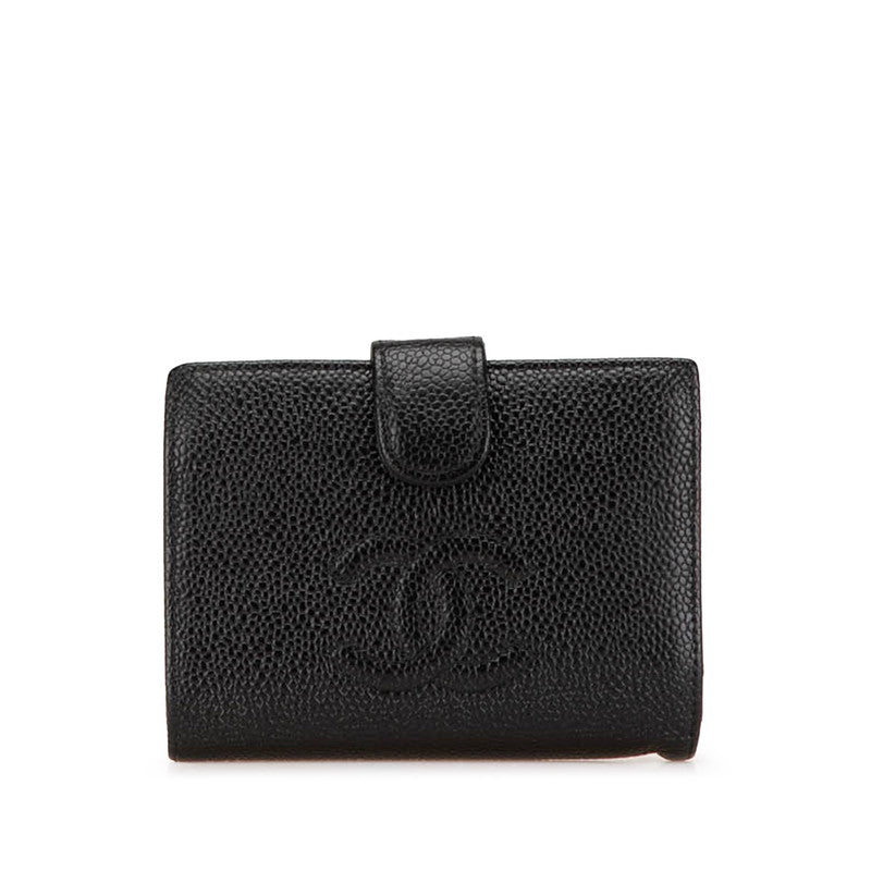 Chanel Coco Mark Caviar Skin Wallet