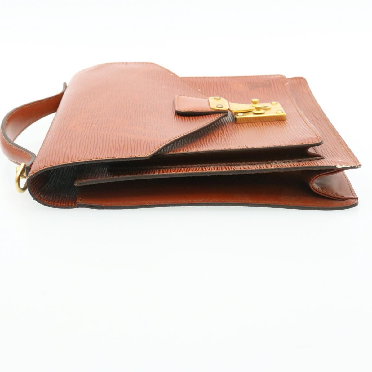 LOUIS VUITTON Epi Monceau Hand Bag Brown M52123 LV  ai619