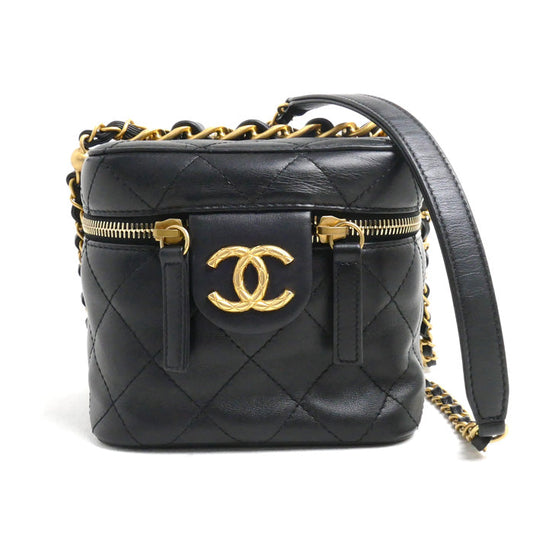 Chanel Matelassé Small Vanity Calfskin Shoulder Bag