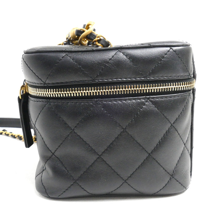 Chanel Matelassé Small Vanity Calfskin Shoulder Bag