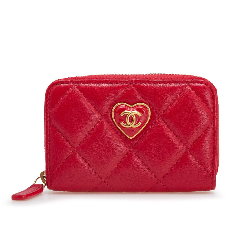 Chanel Coco Mark Matelassé Lambskin Coin Case