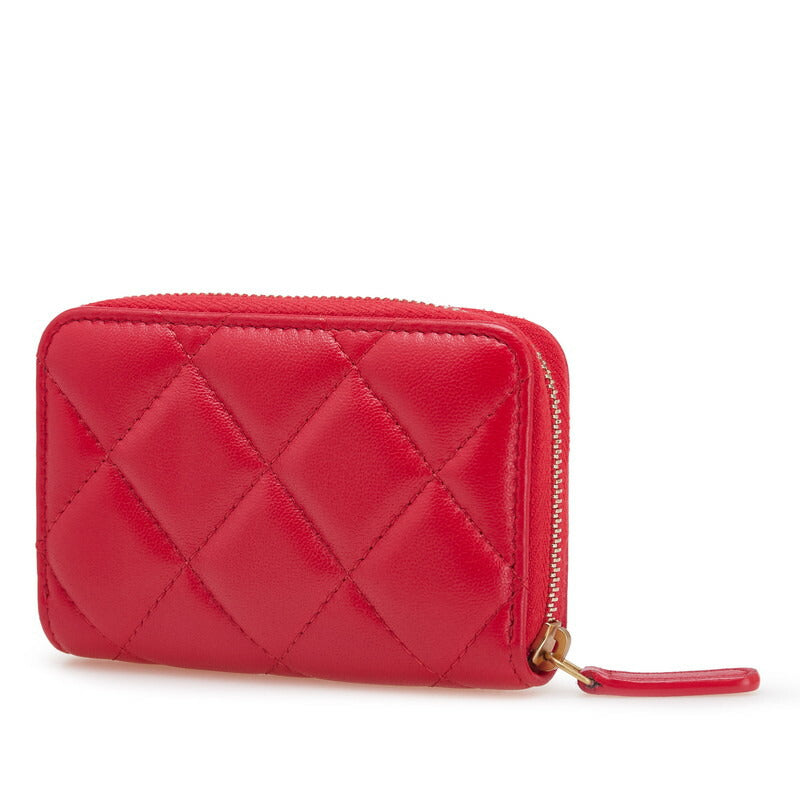 Chanel Coco Mark Matelassé Lambskin Coin Case