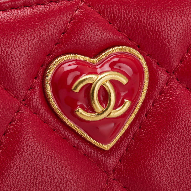 Chanel Coco Mark Matelassé Lambskin Coin Case