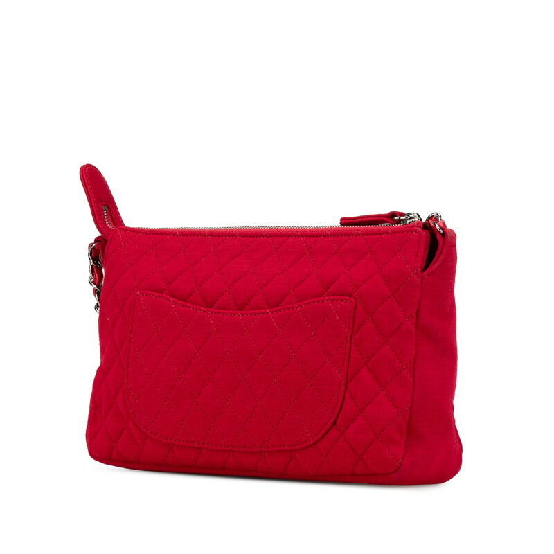 Chanel Coco Mark Matelasse Cotton Shoulder Bag