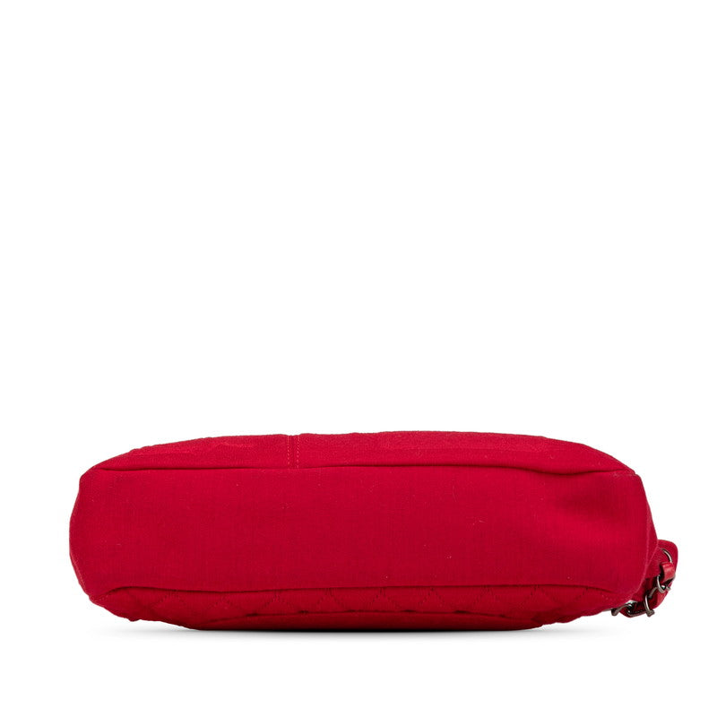 Chanel Coco Mark Matelasse Cotton Shoulder Bag