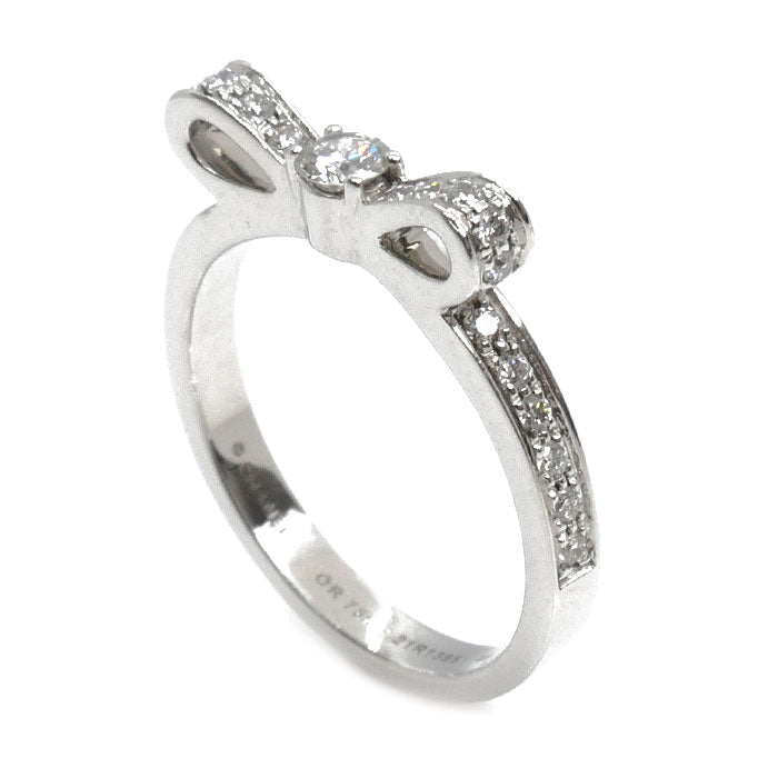 Chanel 1932 Ruban de Chanel Au750 Diamond Ring Size 7.5