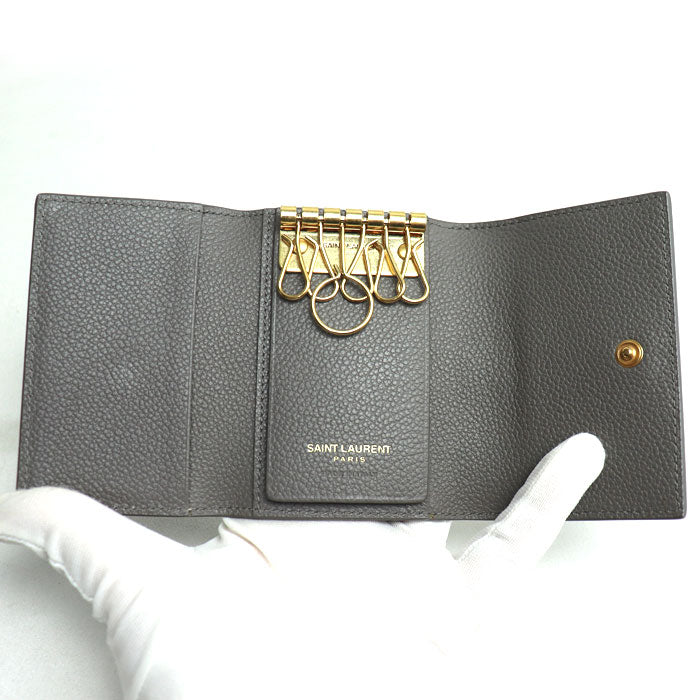 Saint Laurent 6 Key Case Leather Key Case