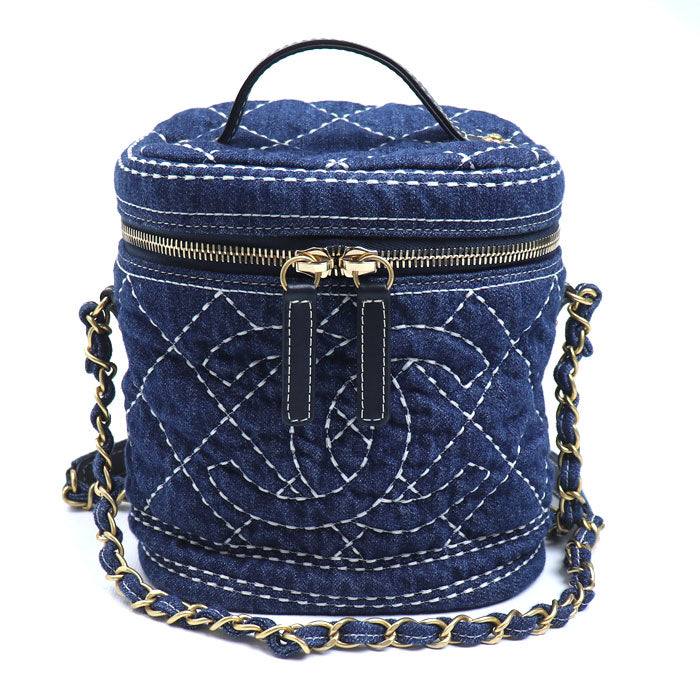 Chanel Vanity Case Denim Shoulder Bag