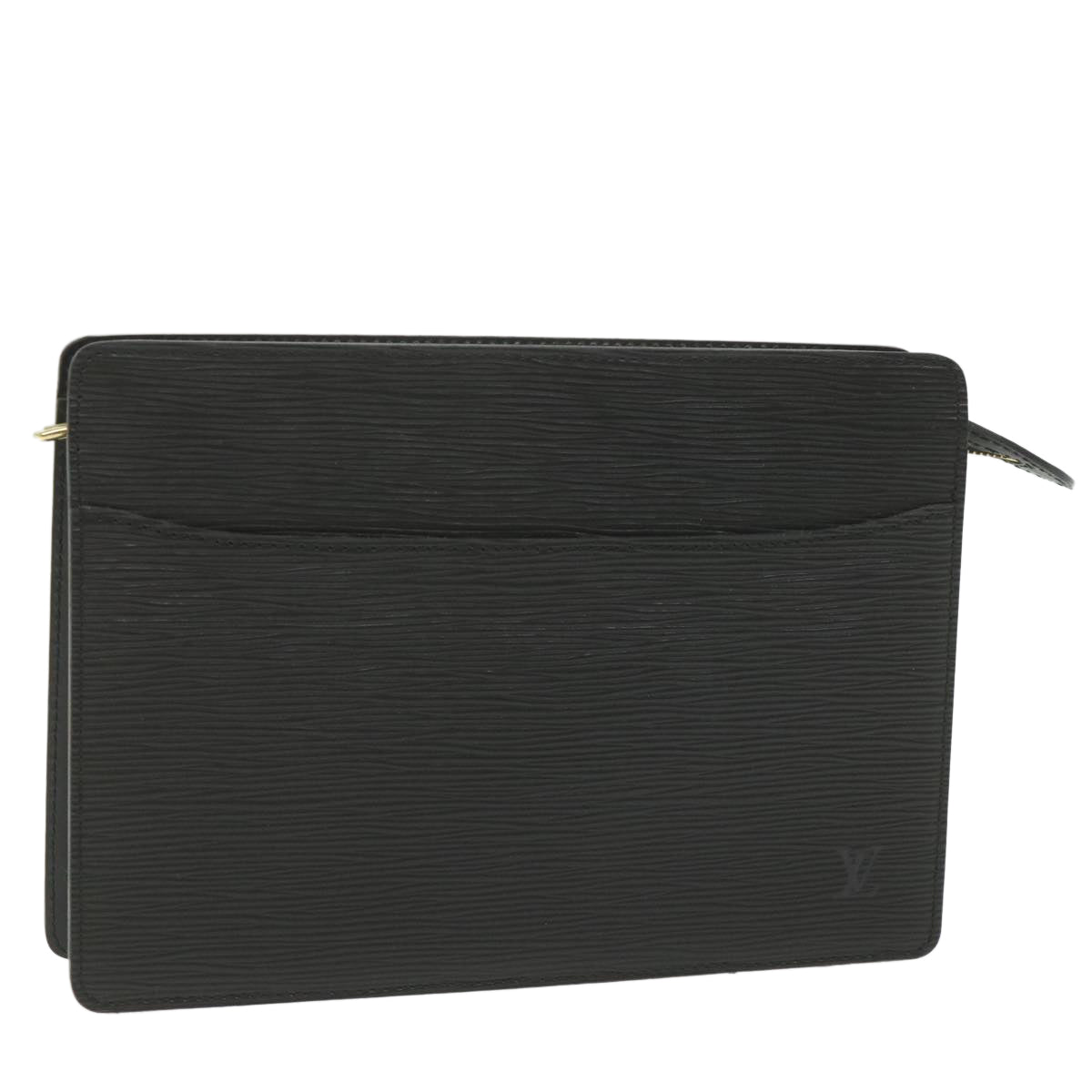 LOUIS VUITTON Epi Pochette Homme Clutch Bag Black M52522 LV Auth ki3764