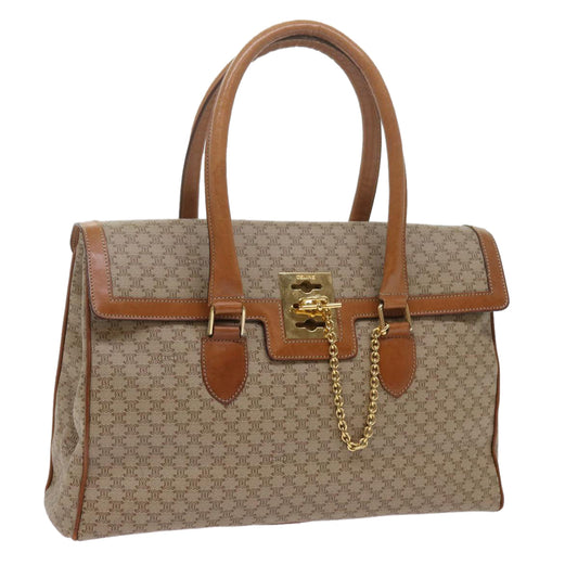 Luxury CELINE Macadam Canvas Hand Bag Beige  ki3925