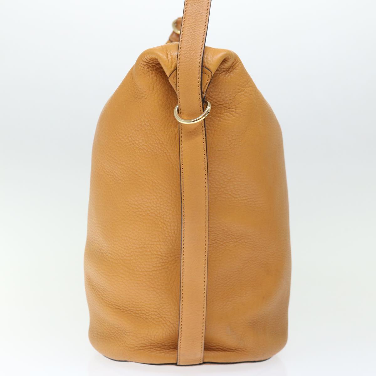 Luxury CELINE Shoulder Bag Leather Beige  ki4346