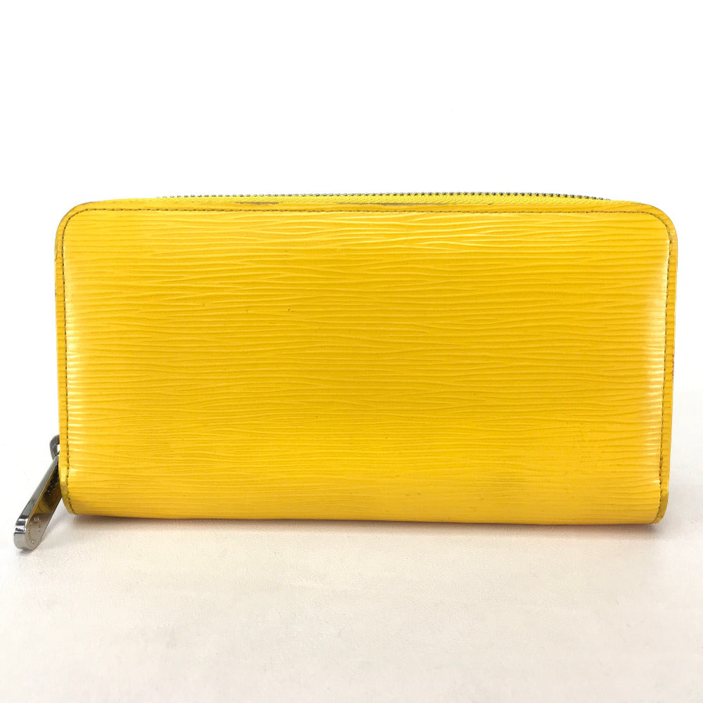 LOUIS VUITTON Long Wallet Purse Epi Leather yellow Epi Zippy wallet Women