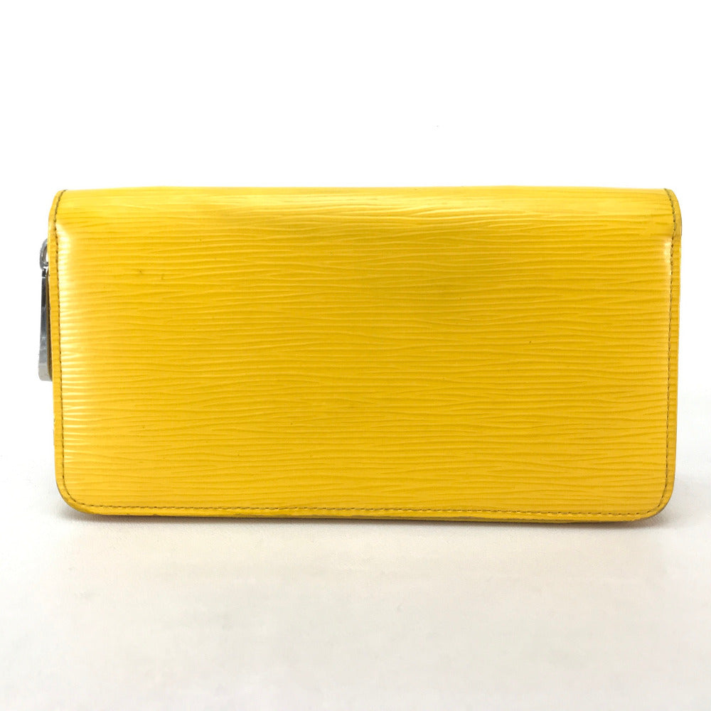 LOUIS VUITTON Long Wallet Purse Epi Leather yellow Epi Zippy wallet Women