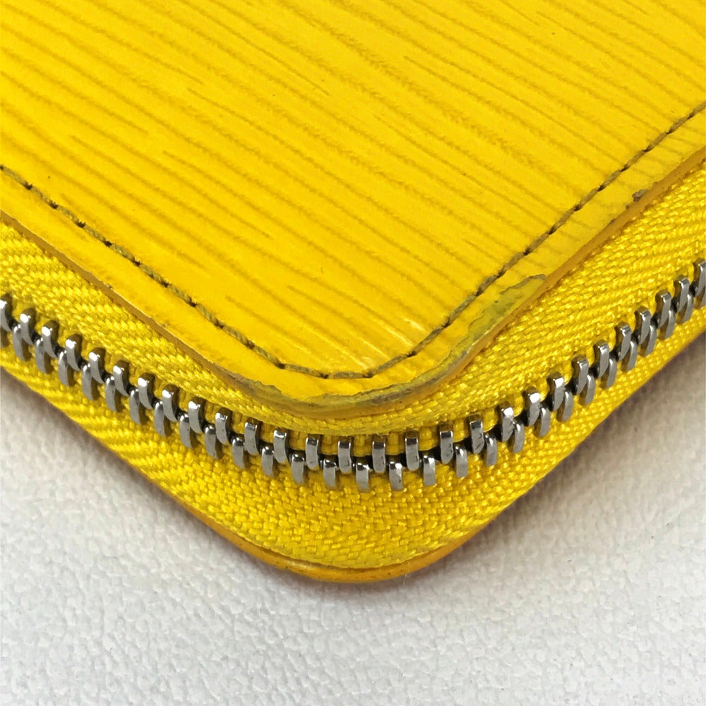 LOUIS VUITTON Long Wallet Purse Epi Leather yellow Epi Zippy wallet Women