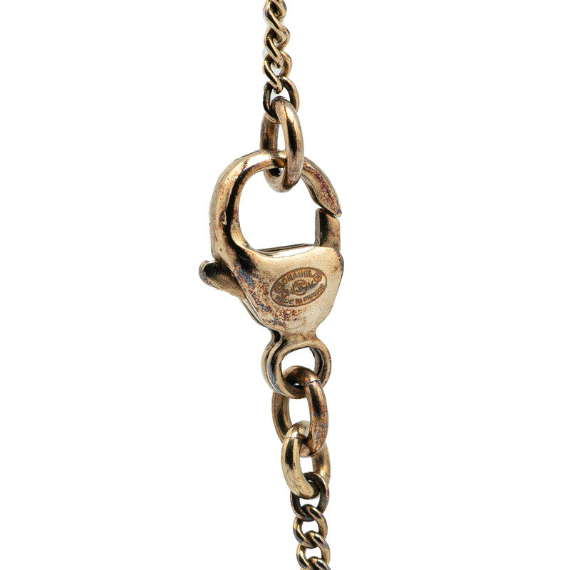 Chanel Coco Mark Pearl Rhinestone Necklace