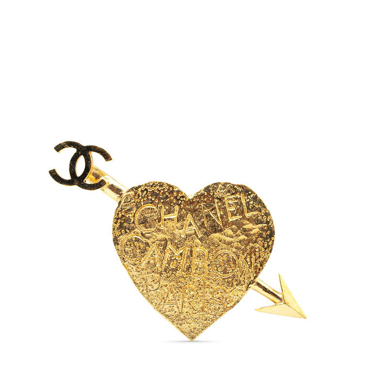 Chanel Heart Arrow Coco Mark Brooch