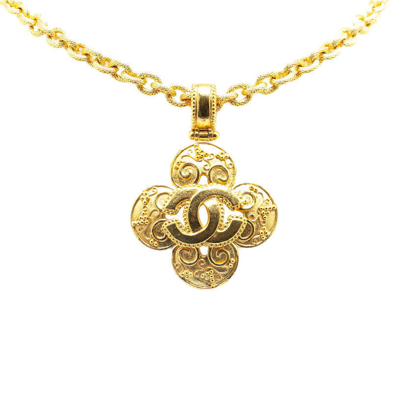 Chanel Coco Mark Clover Necklace