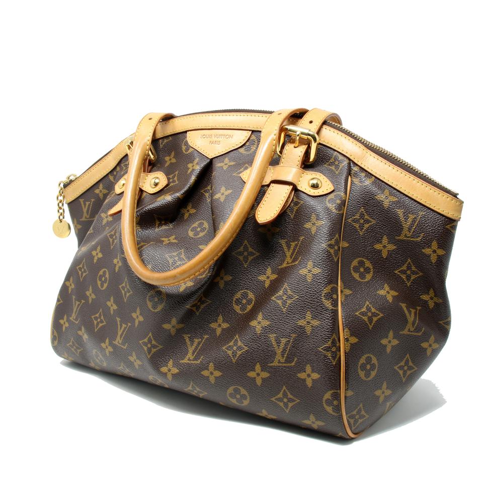 Louis Vuitton Monogram Canvas Gm Leather Tote Tivoli Shoulder Bag LV-0602N-0016