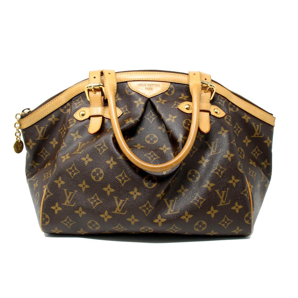 Louis Vuitton Monogram Canvas Gm Leather Tote Tivoli Shoulder Bag LV-0602N-0016