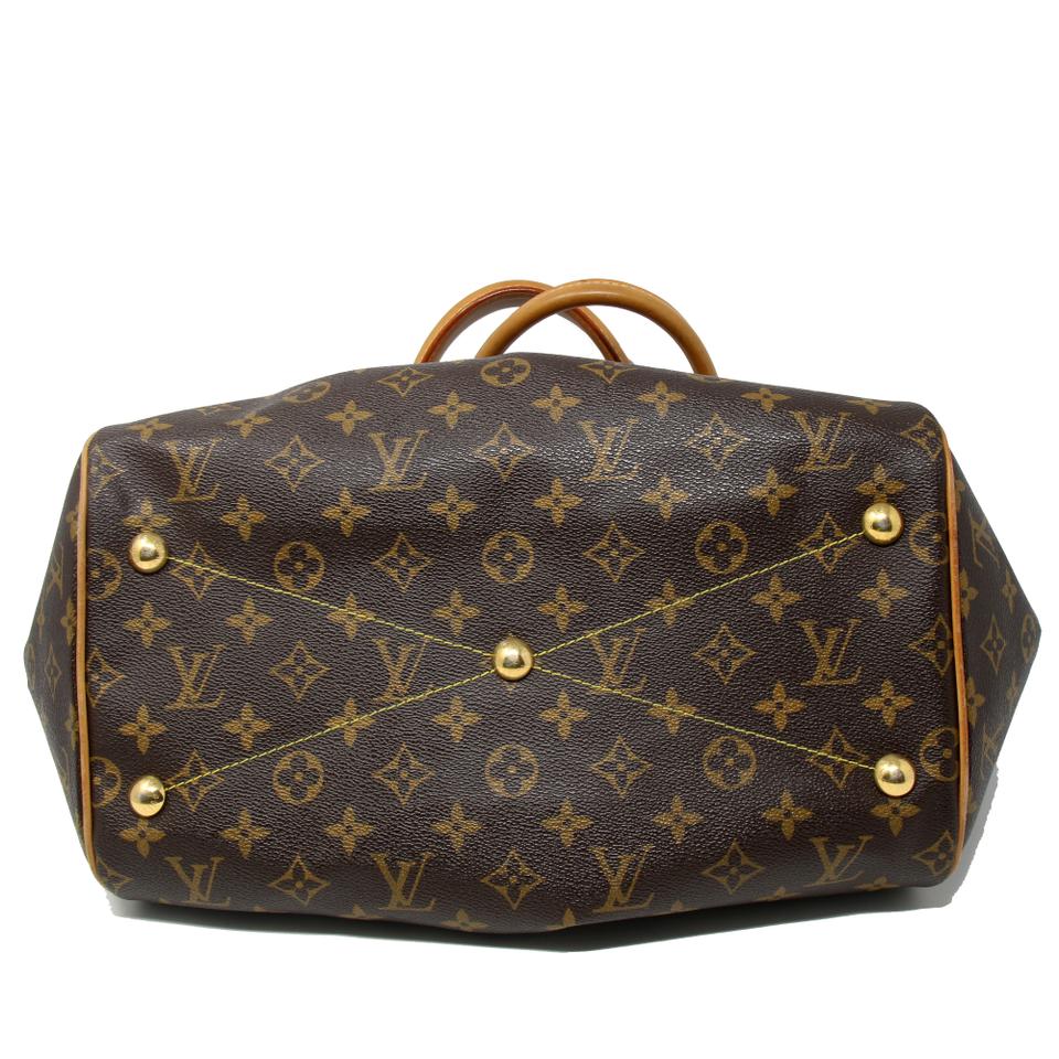 Louis Vuitton Monogram Canvas Gm Leather Tote Tivoli Shoulder Bag LV-0602N-0016