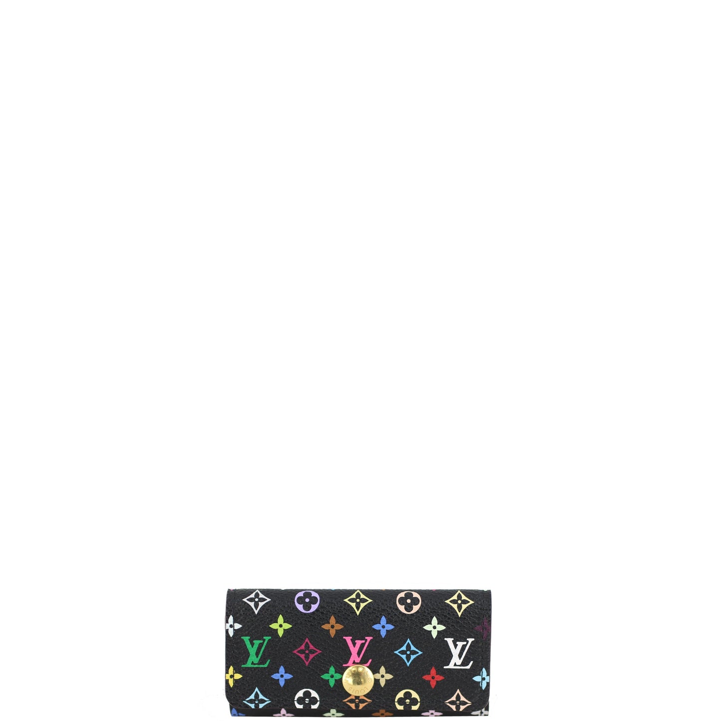 Louis Vuitton 4 Key Holder Monogram Black Multicolore