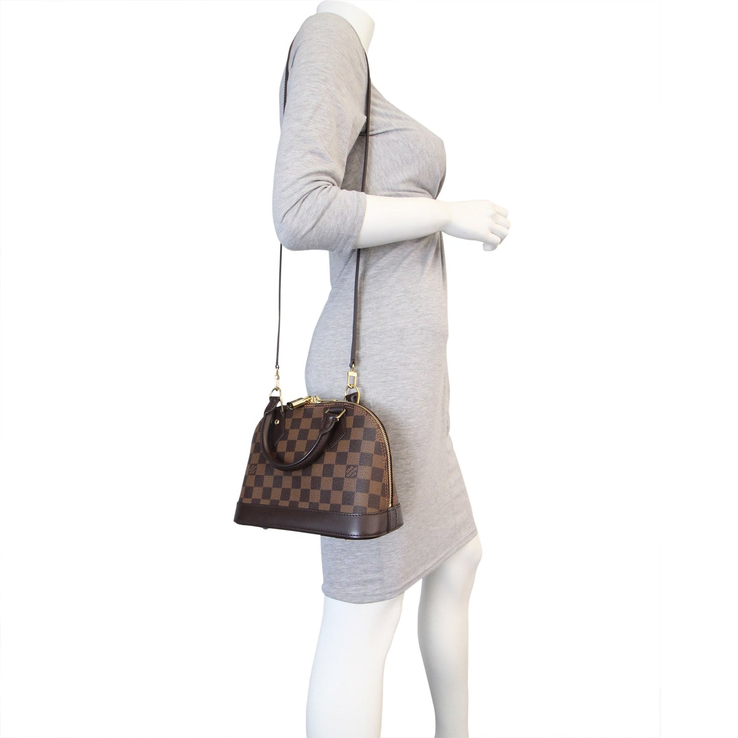 Louis Vuitton Alma BB Damier Ebene | Cowhide Leather
