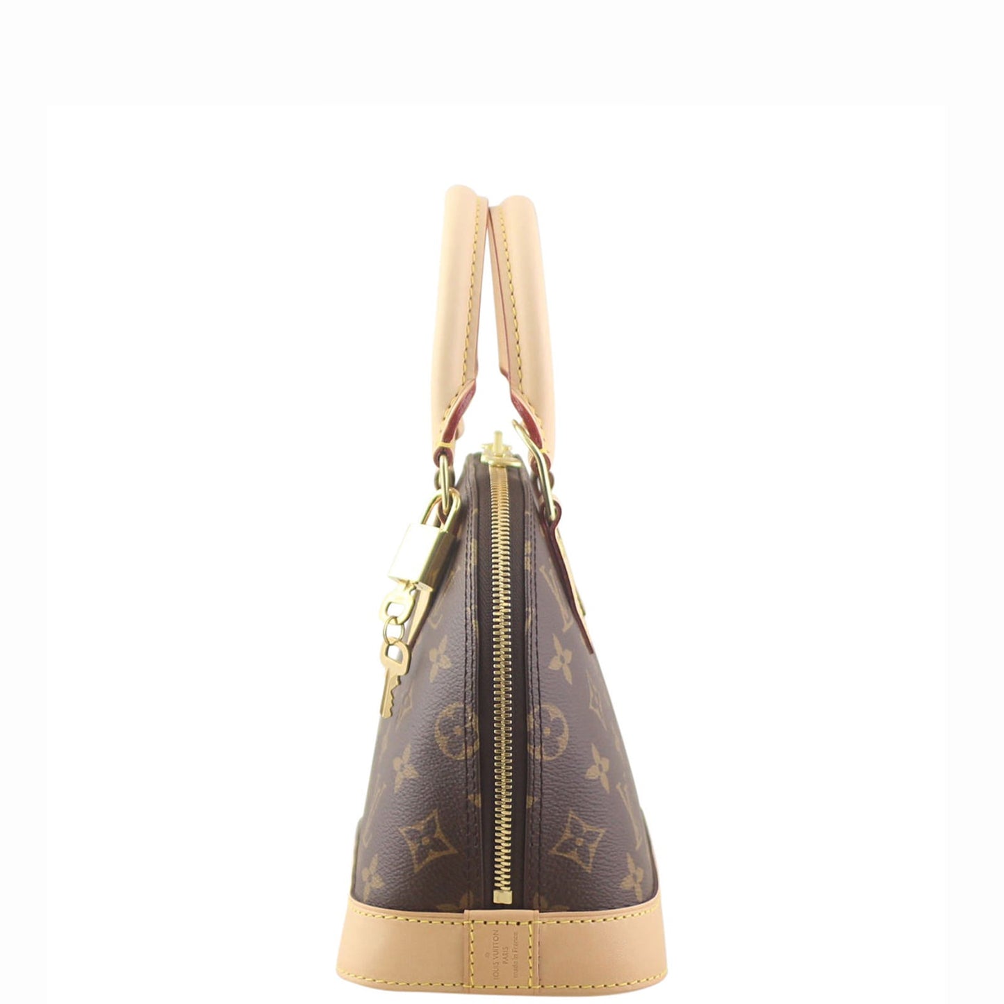 Louis Vuitton Alma BB Damier Ebene Bag | Monogram Coated Canvas Exterior