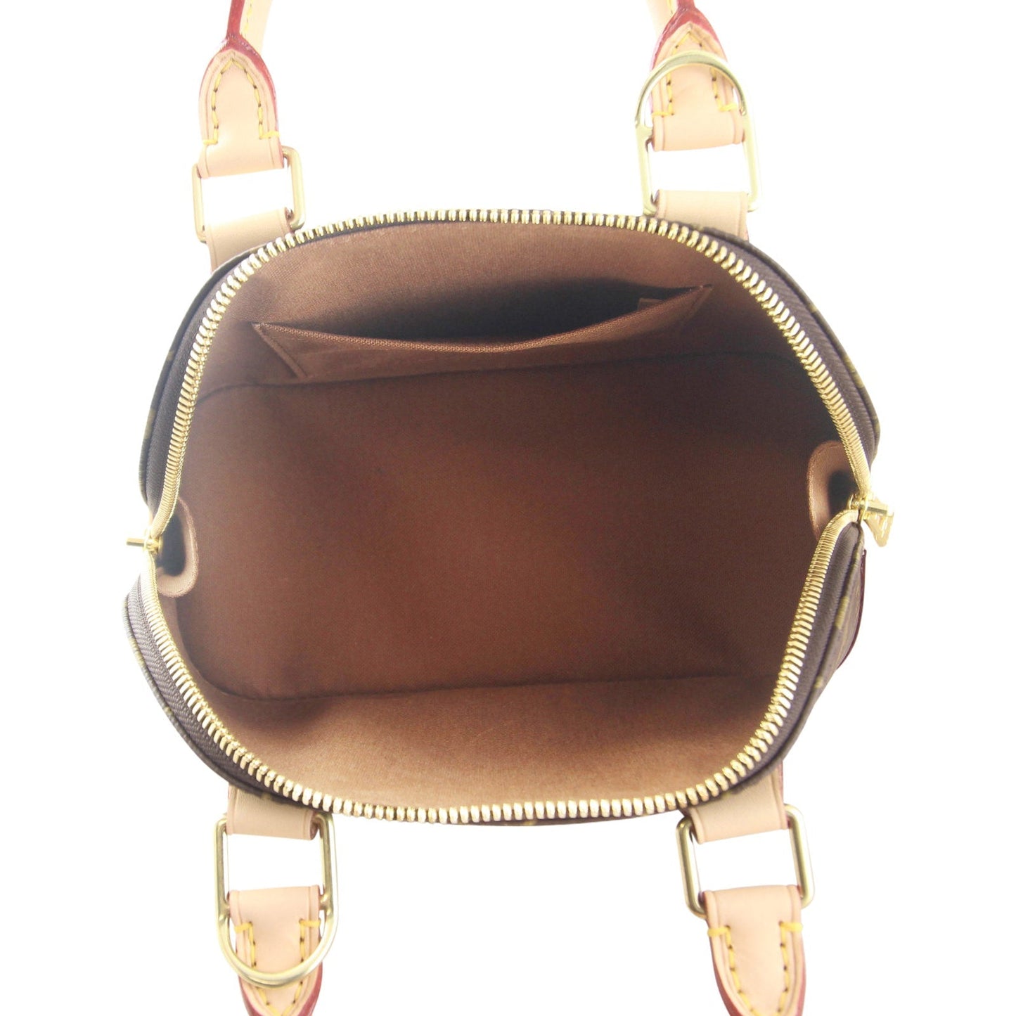 Louis Vuitton Alma BB Damier Ebene Bag | Monogram Coated Canvas Exterior