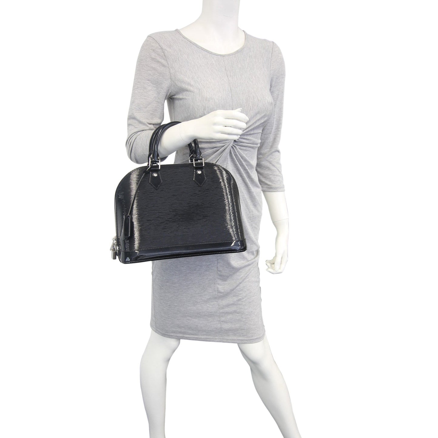 Louis Vuitton Alma PM Epi Electric with Shoulder Strap| Black Noir