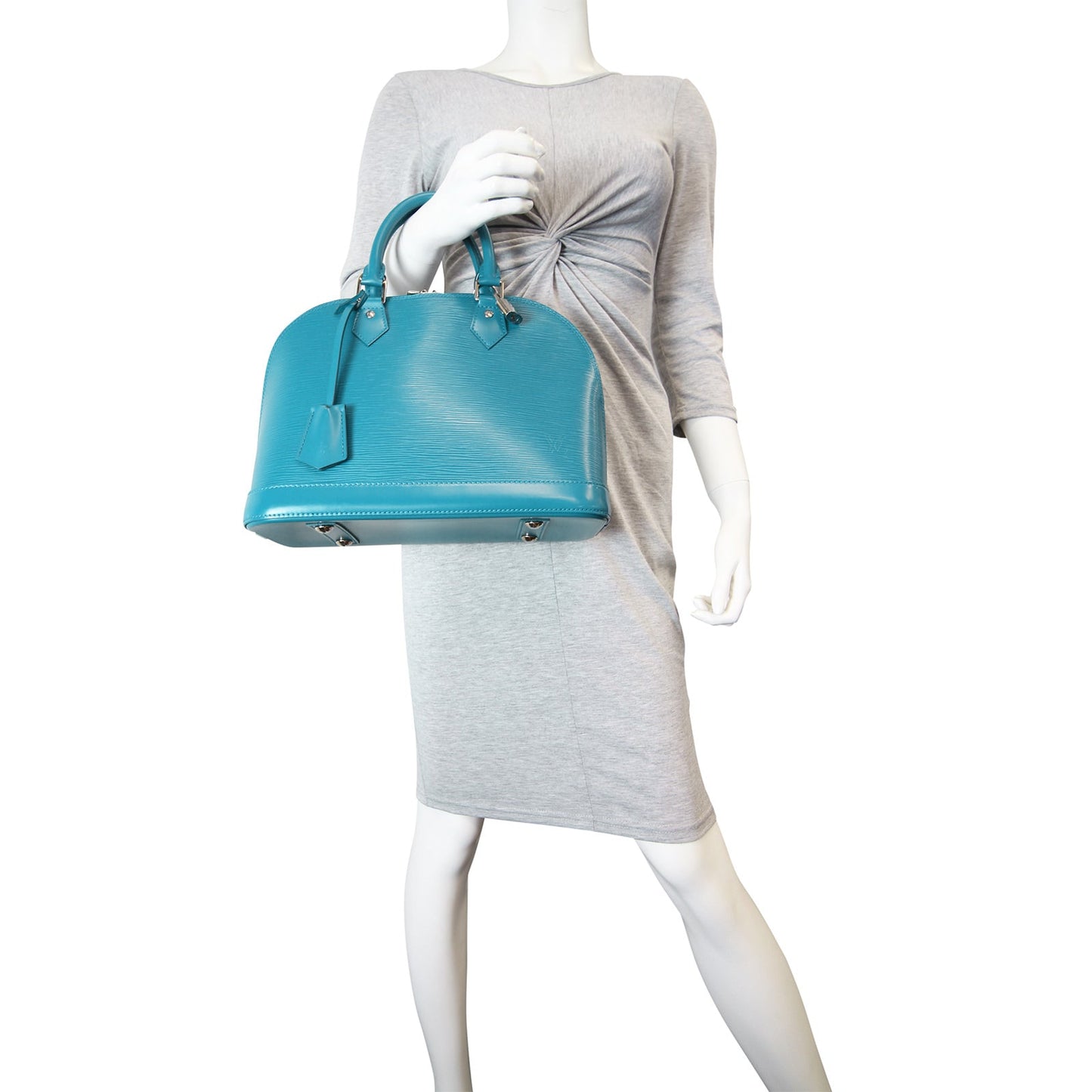 Louis Vuitton Alma PM Epi with Shoulder Strap | Turquoise
