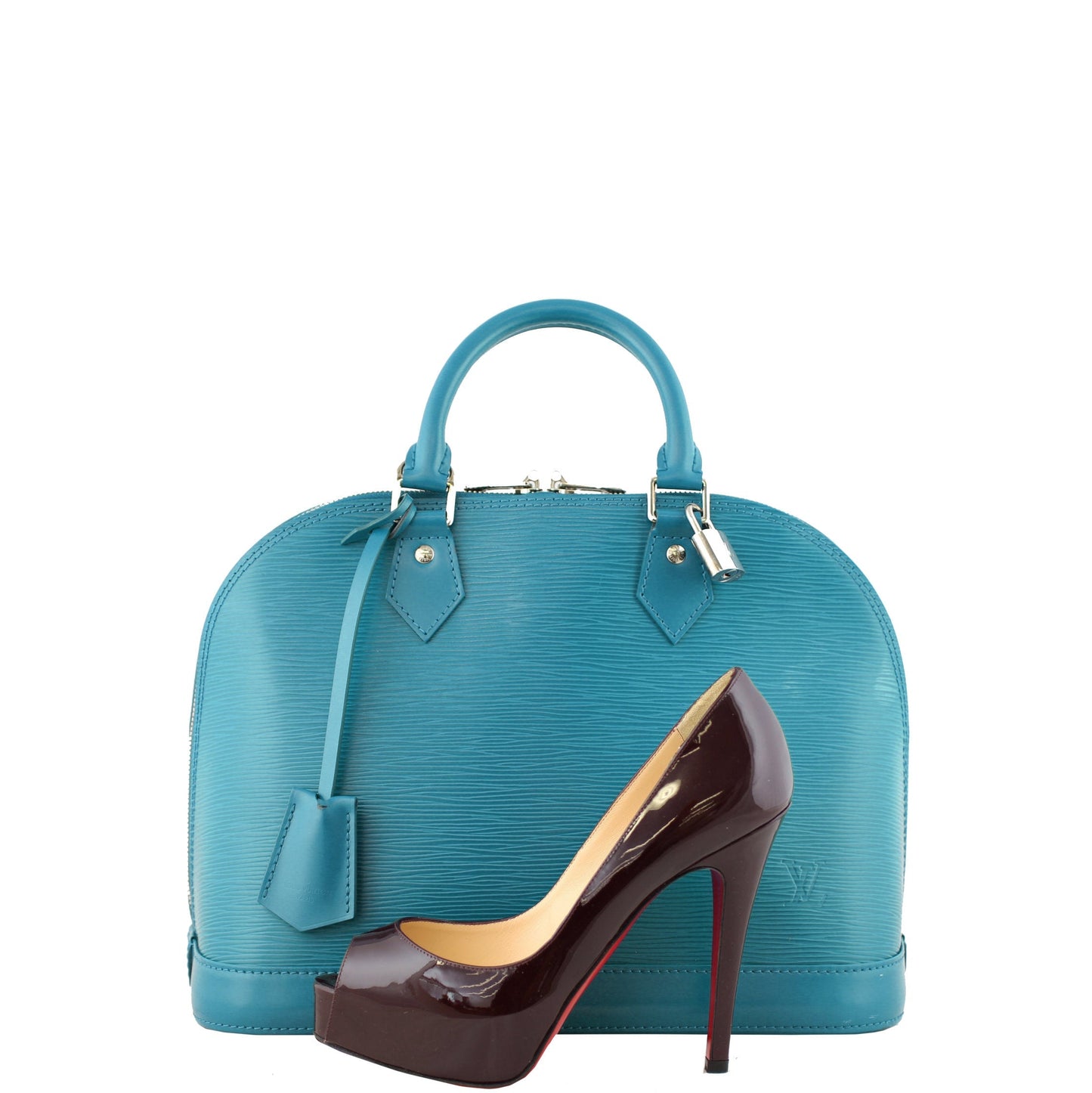 Louis Vuitton Alma PM Epi with Shoulder Strap | Turquoise